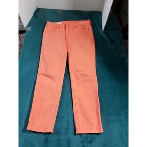 Gap Jeans Size 4 Petite Womens Pink Denim Stretch Denim Mid Rise Jegging